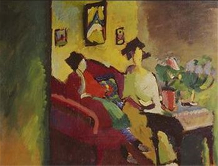 Interior. Gabriele Munter and Marianne von Werefkin 1910